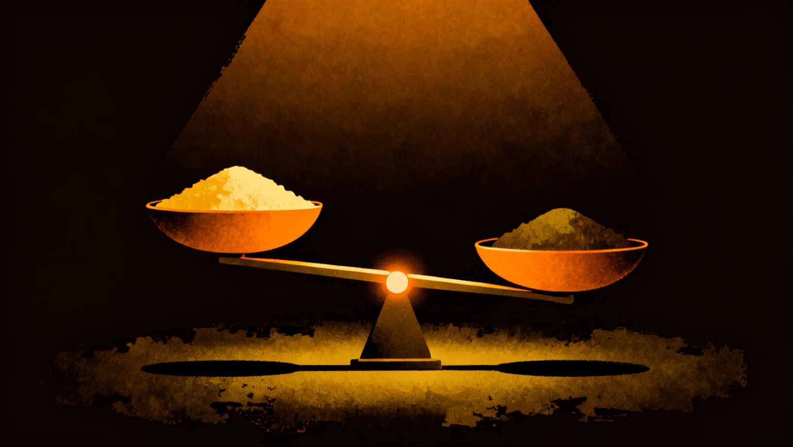 Abstract representation of cost and yield balance in DeFi coverage decisions