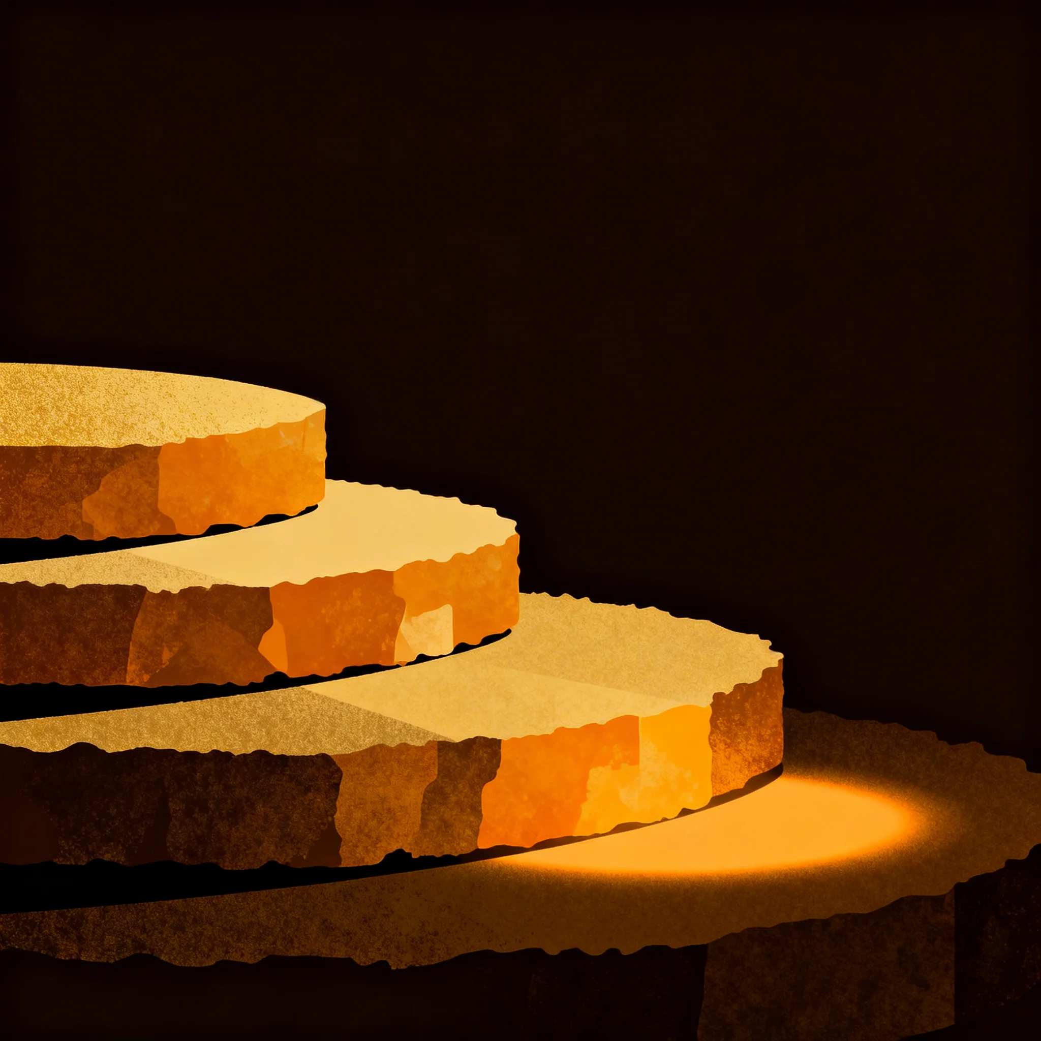 Compounding RWA yield layers showing stacked returns from T-bill base yield through credit pools and DeFi multipliers