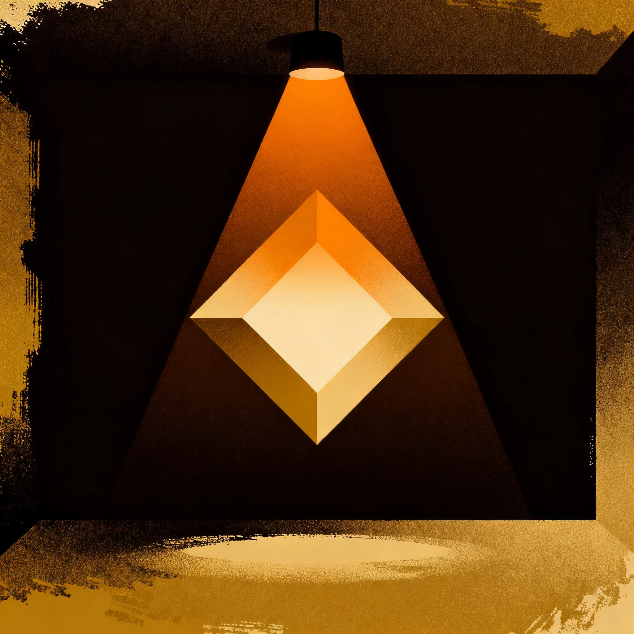 Abstract warning shield representing hidden regulatory risks for stablecoin holders under MiCA